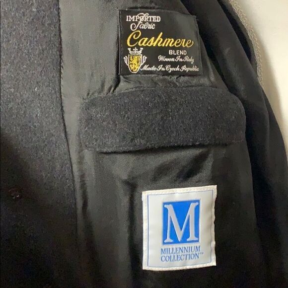 Millennium Collection Cashmere Trench Coat Sz XL - Picture 6 of 9